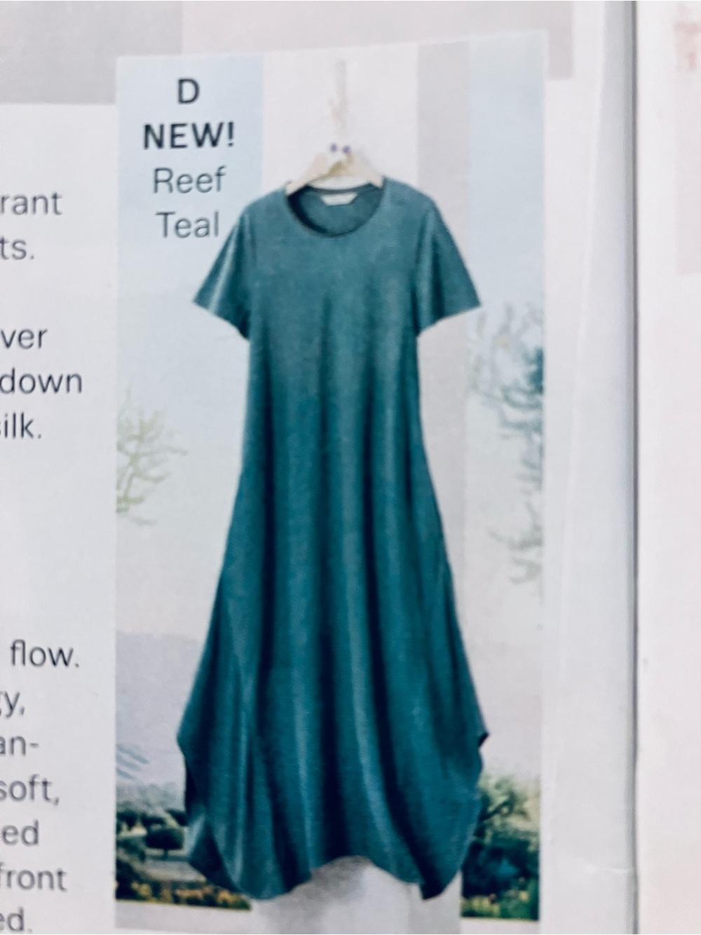 Cold water Creek Wayfarer Teal Green Swing Maxi Dress size 1x